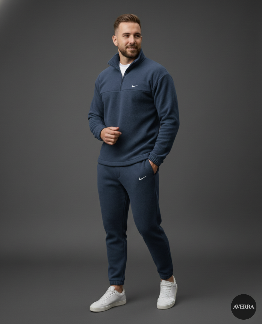 Men’s Signature Fleece Quarter-Zip and Joggers Set