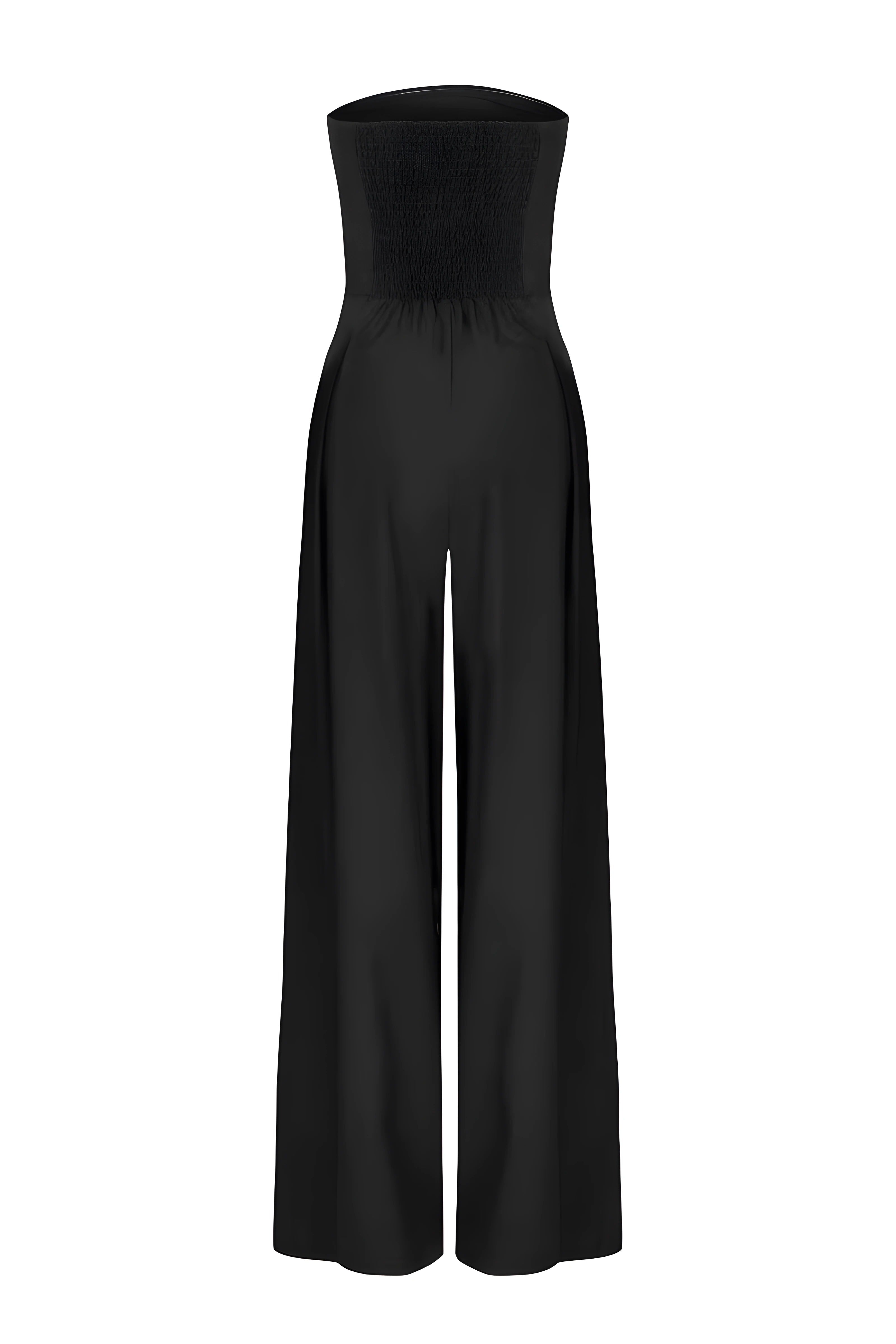 Veronika™ | Schulterfreier Jumpsuit mit weitem Bein