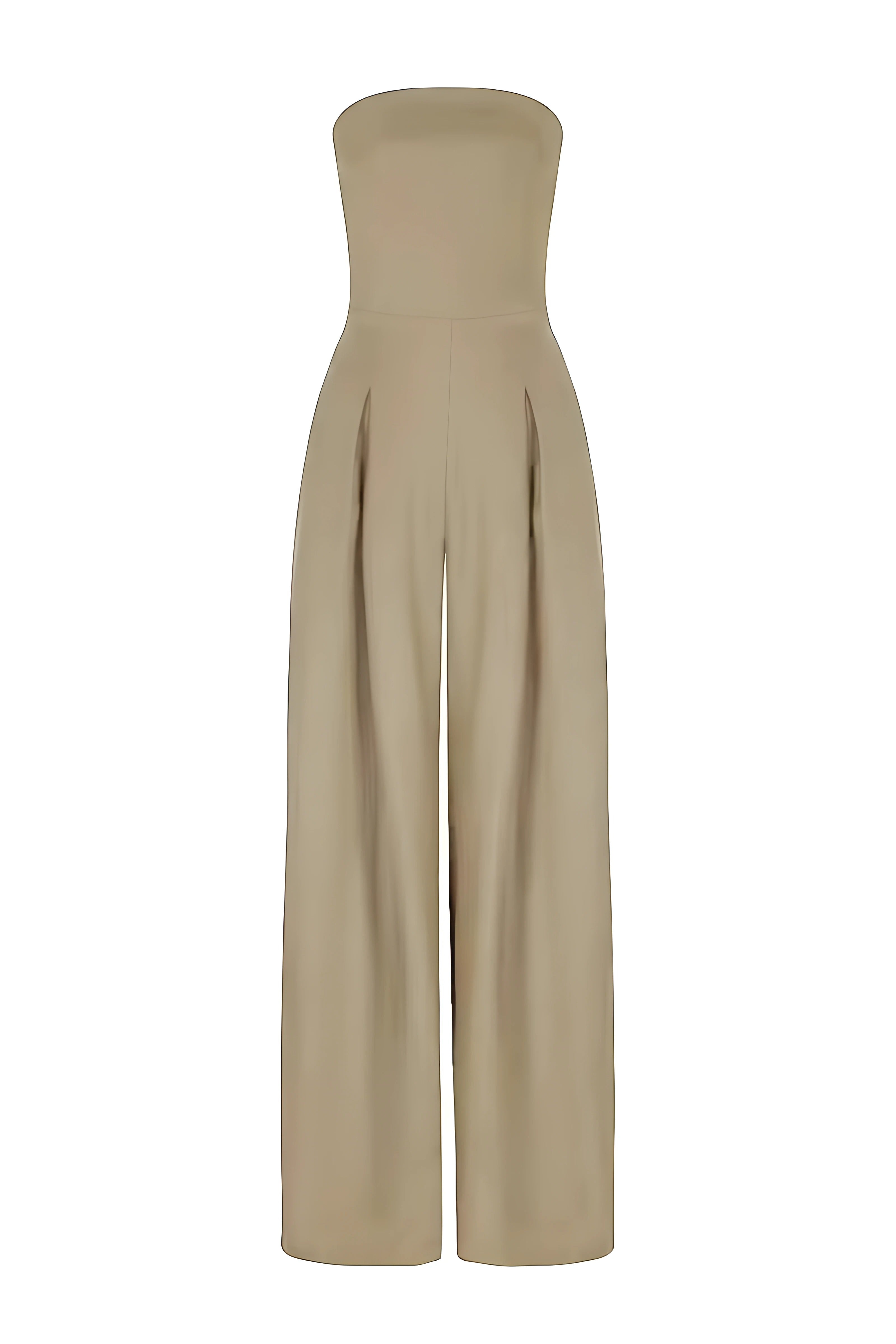 Veronika™ | Schulterfreier Jumpsuit mit weitem Bein