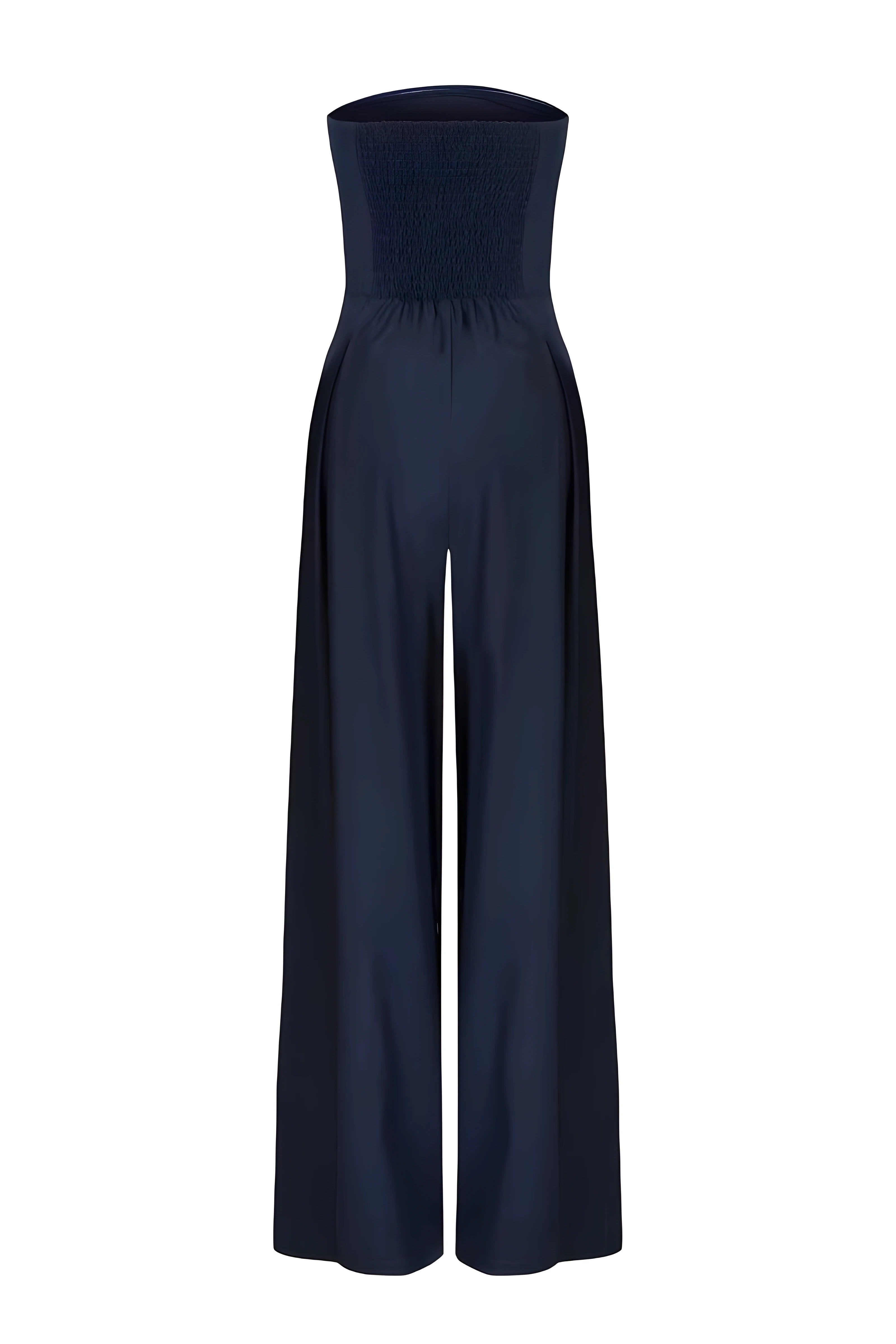 Veronika™ | Schulterfreier Jumpsuit mit weitem Bein