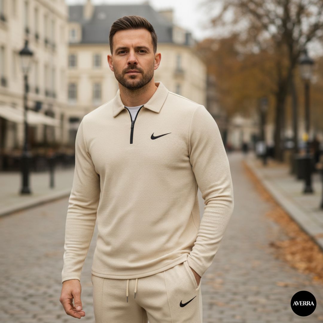 Men’s Casual Polo Shirt and Trousers Sports Set