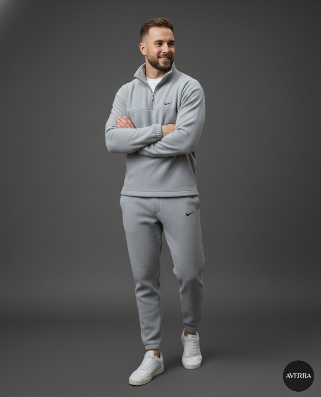 Men’s Signature Fleece Quarter-Zip and Joggers Set