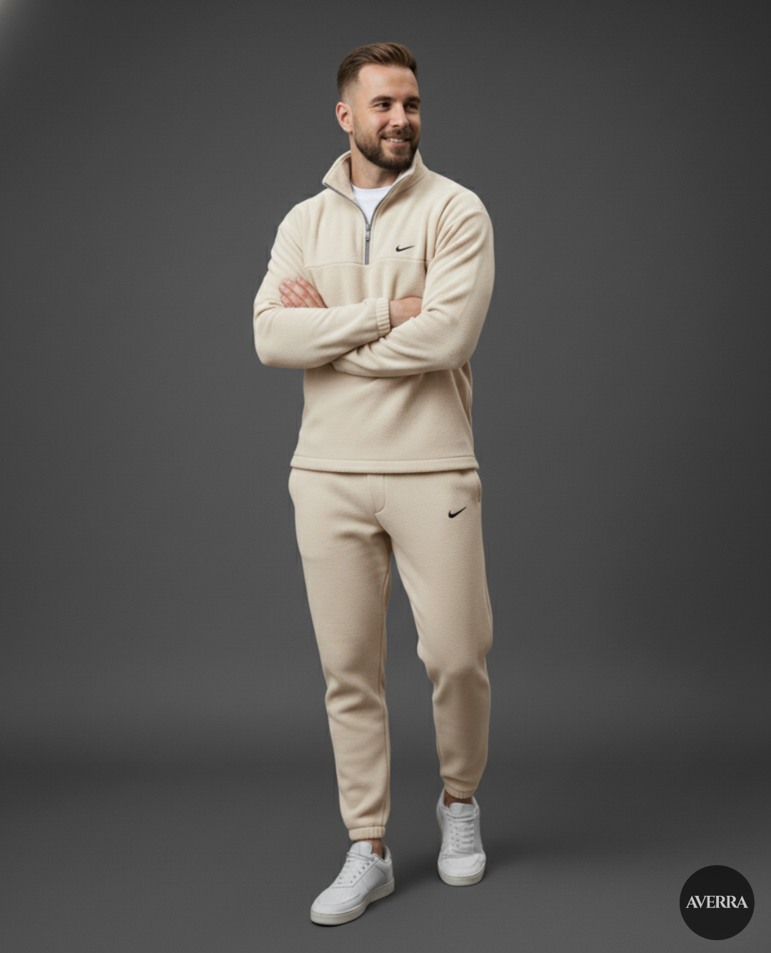 Men’s Signature Fleece Quarter-Zip and Joggers Set