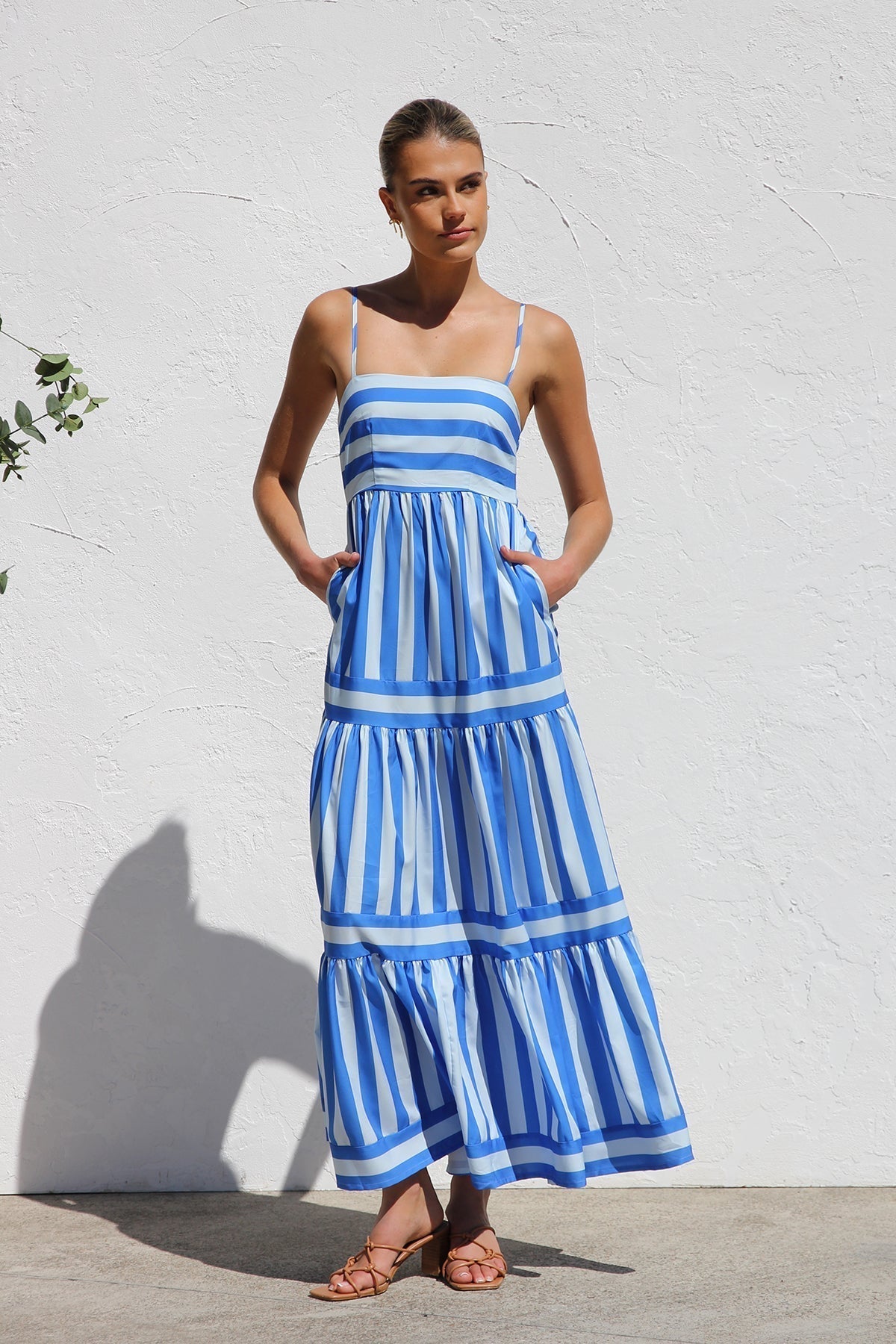 Averra™ | Striped Candy Flow Maxi Dress