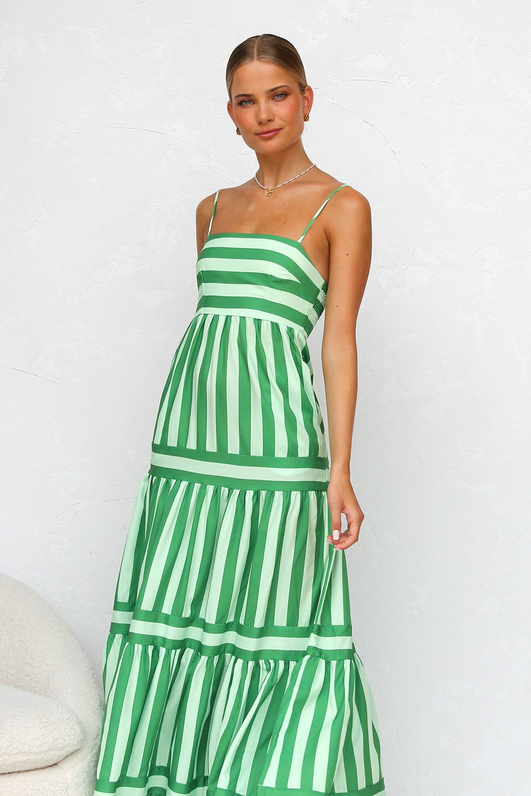 Averra™ | Striped Candy Flow Maxi Dress