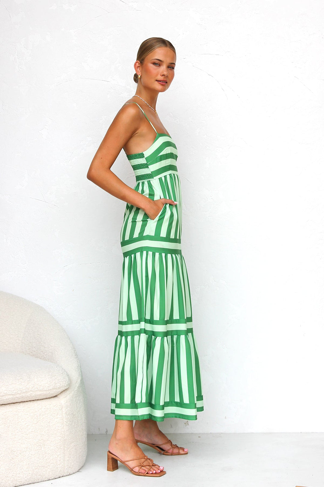 Averra™ | Striped Candy Flow Maxi Dress