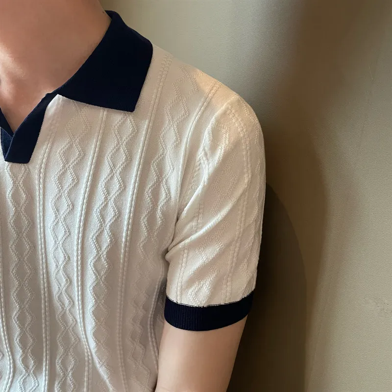 Averra Contrast Textured Polo