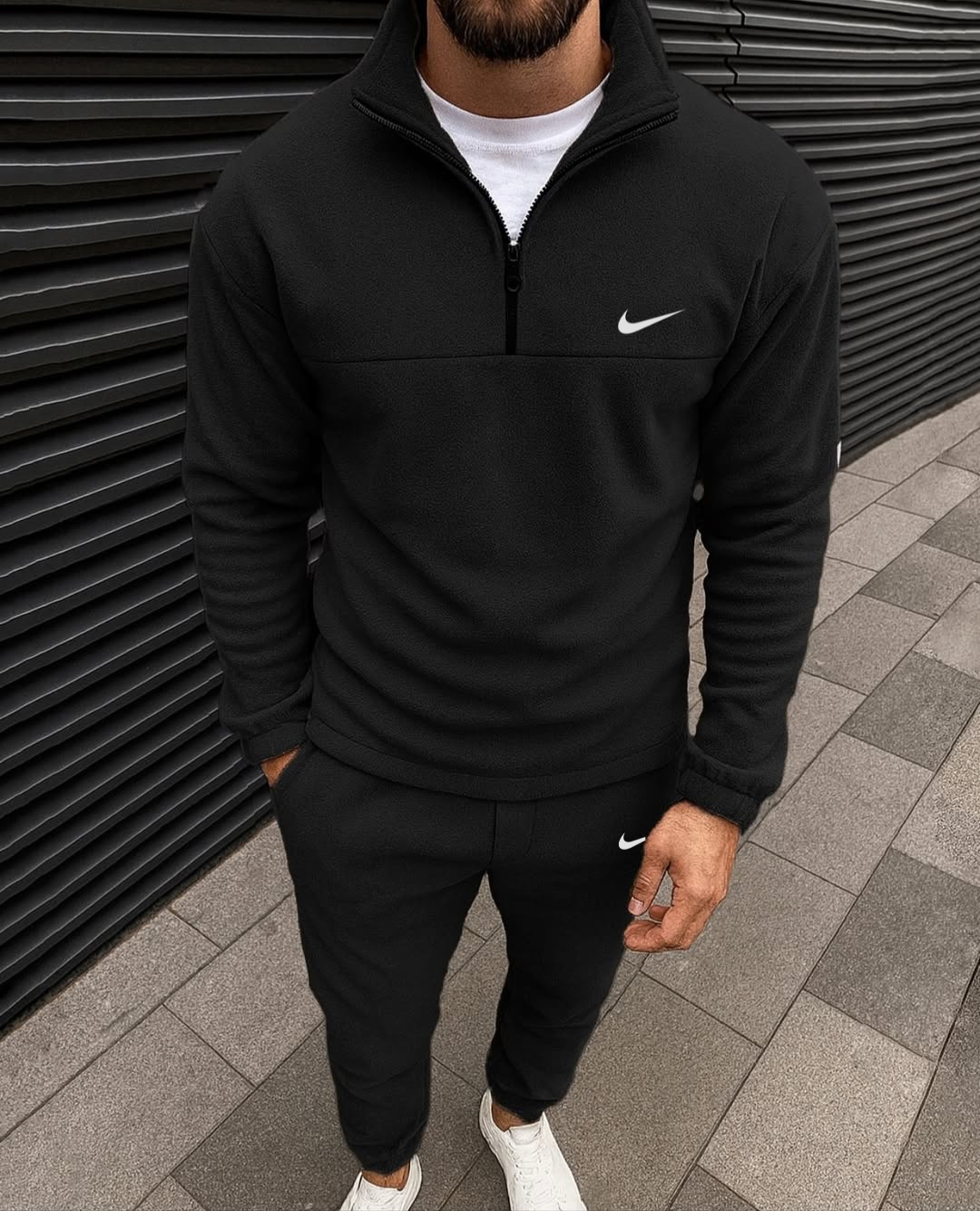 Men’s Signature Fleece Quarter-Zip and Joggers Set