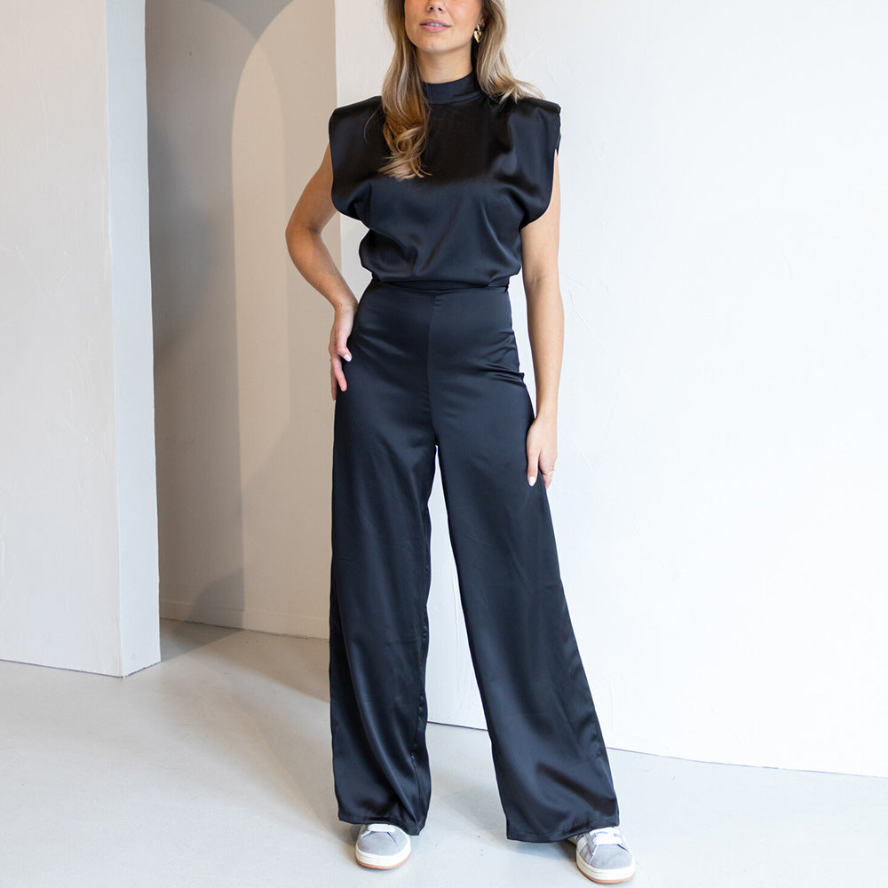 Averra™ | Elegant Wide-Leg Jumpsuit