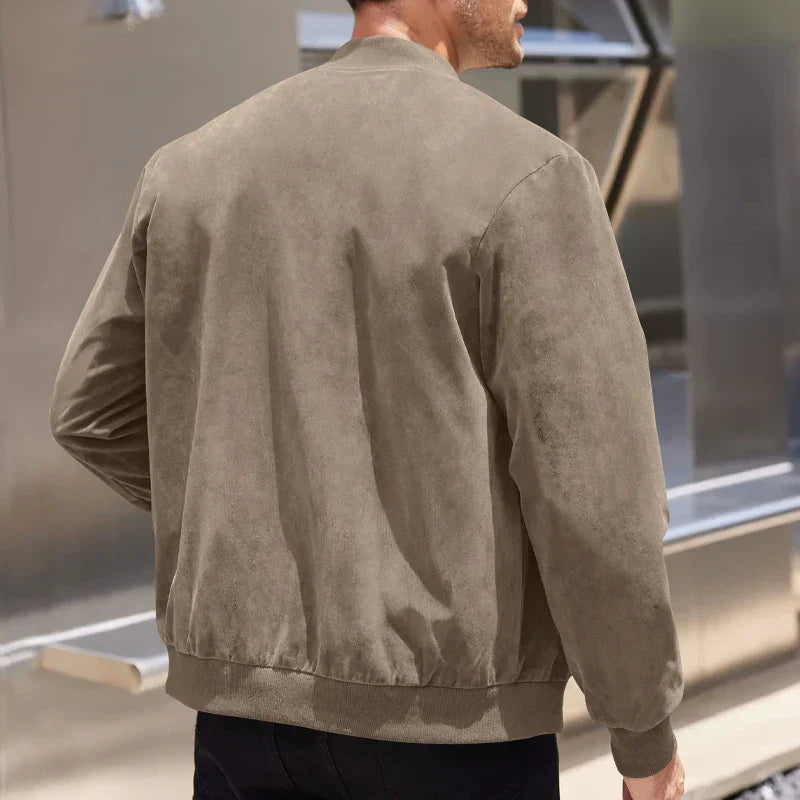 Alex Suede Bomber Jacket