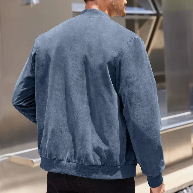 Alex Suede Bomber Jacket