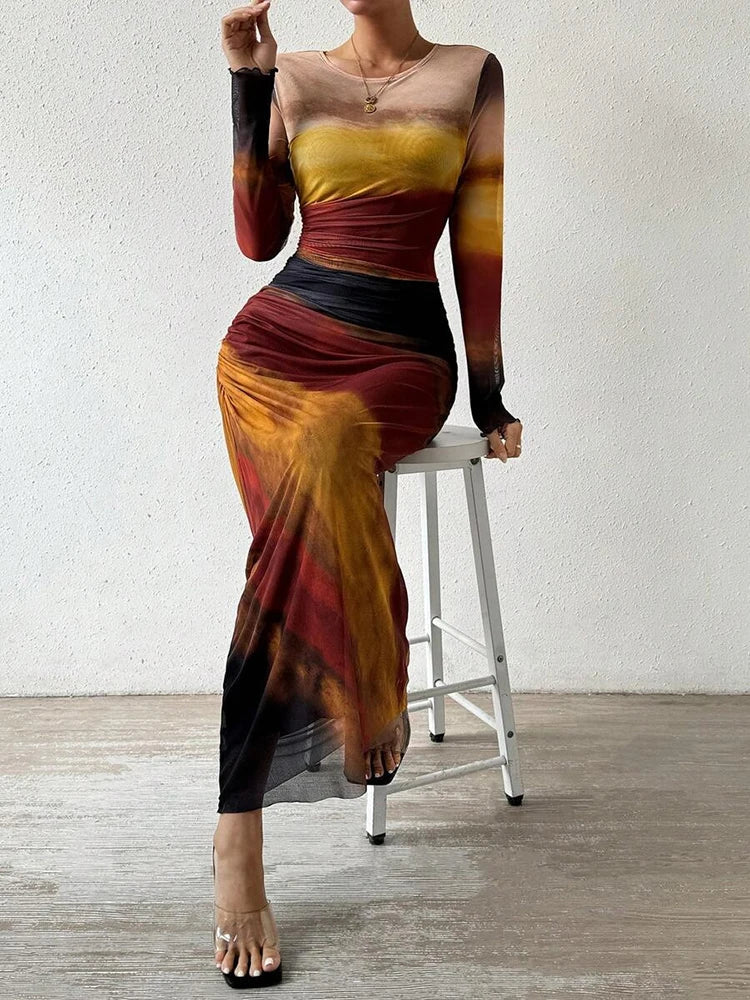 Averra™ | Aquarelle Maxi Dress