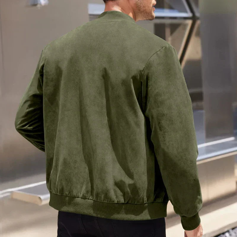 Alex Suede Bomber Jacket