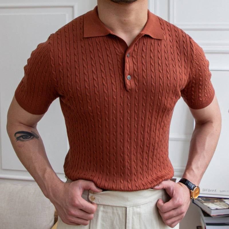 Legend Style Slim Lapel Polo Shirt