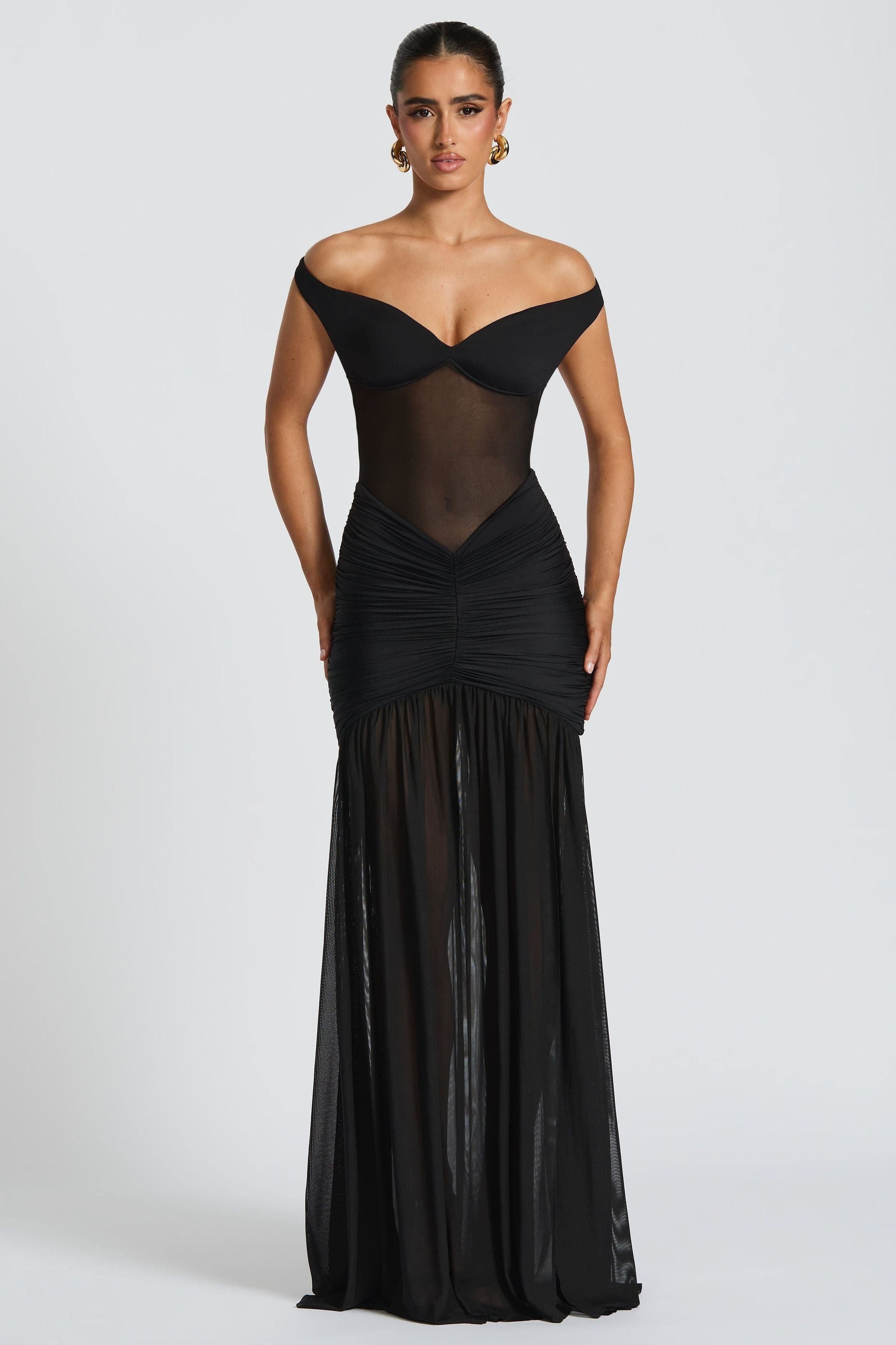 Averra™ | Off-Shoulder Occasion Maxi Dress
