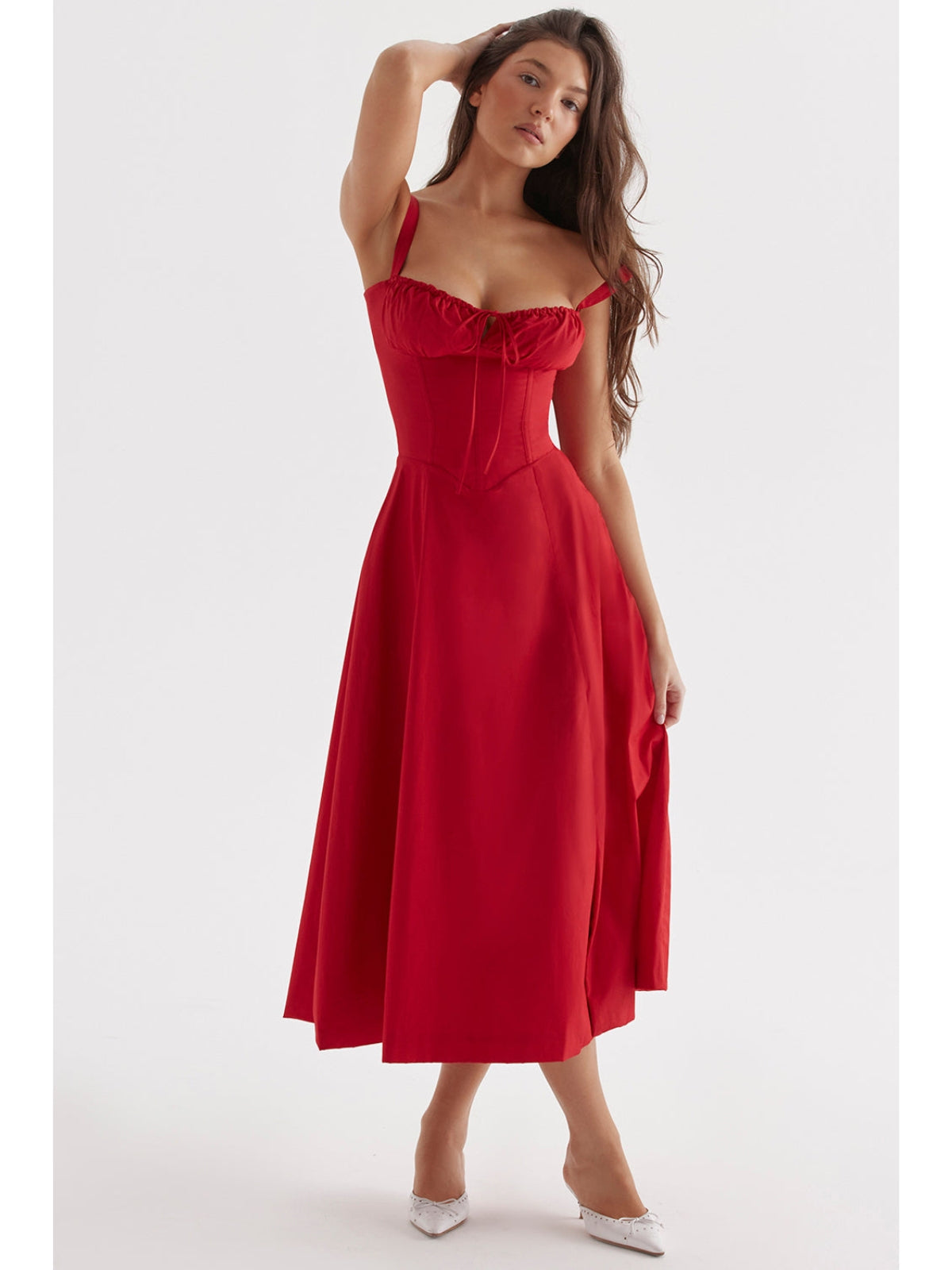 Averra™ | Sorrento Linen Corset Dress