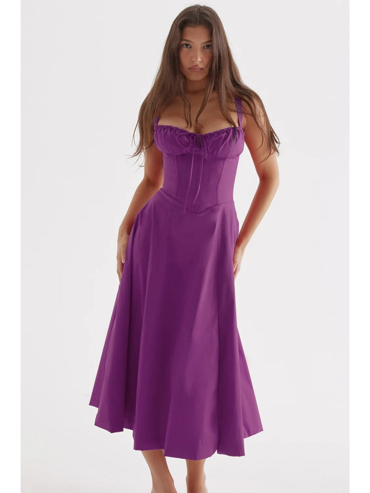 Averra™ | Sorrento Linen Corset Dress