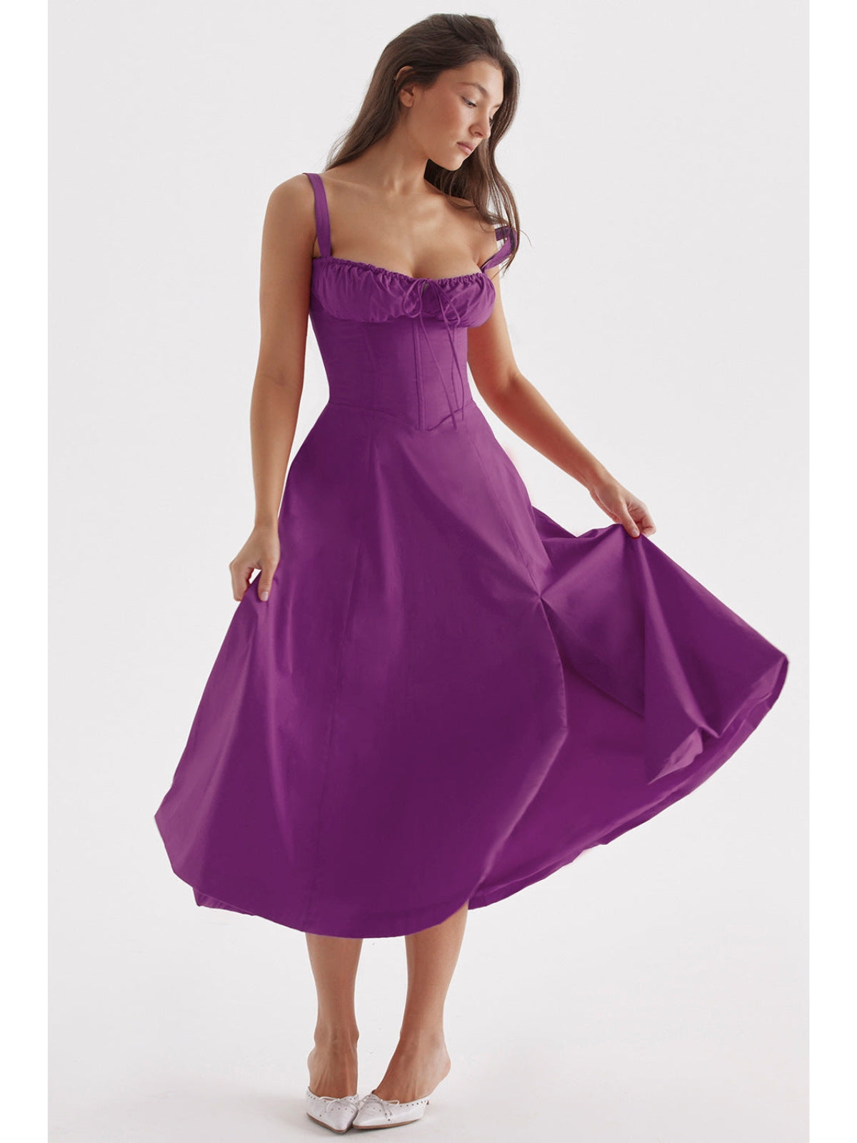 Averra™ | Sorrento Linen Corset Dress