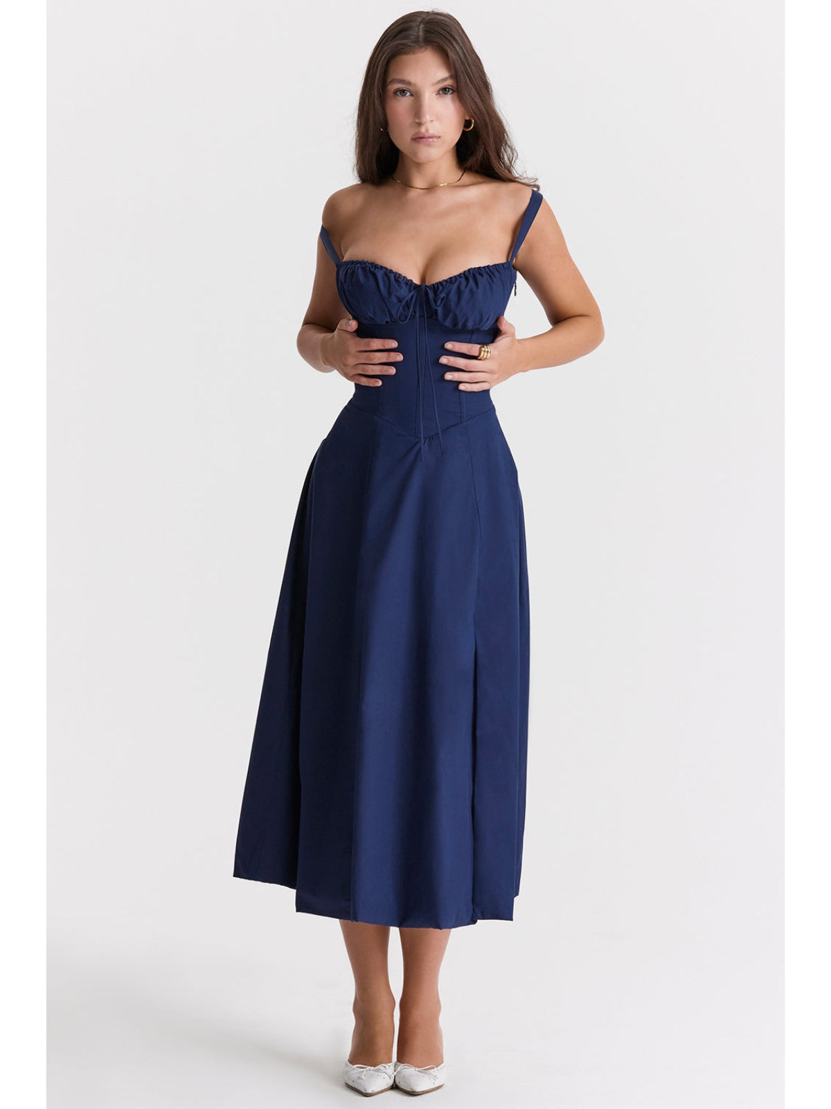 Averra™ | Sorrento Linen Corset Dress