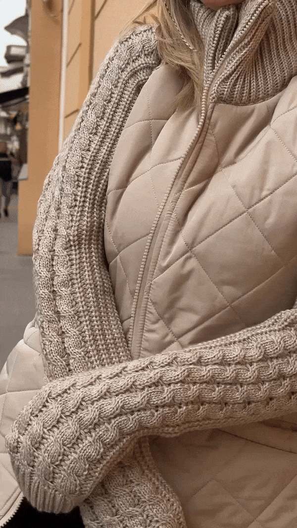 Morfa™ | Patchwork Strickjacke für Damen