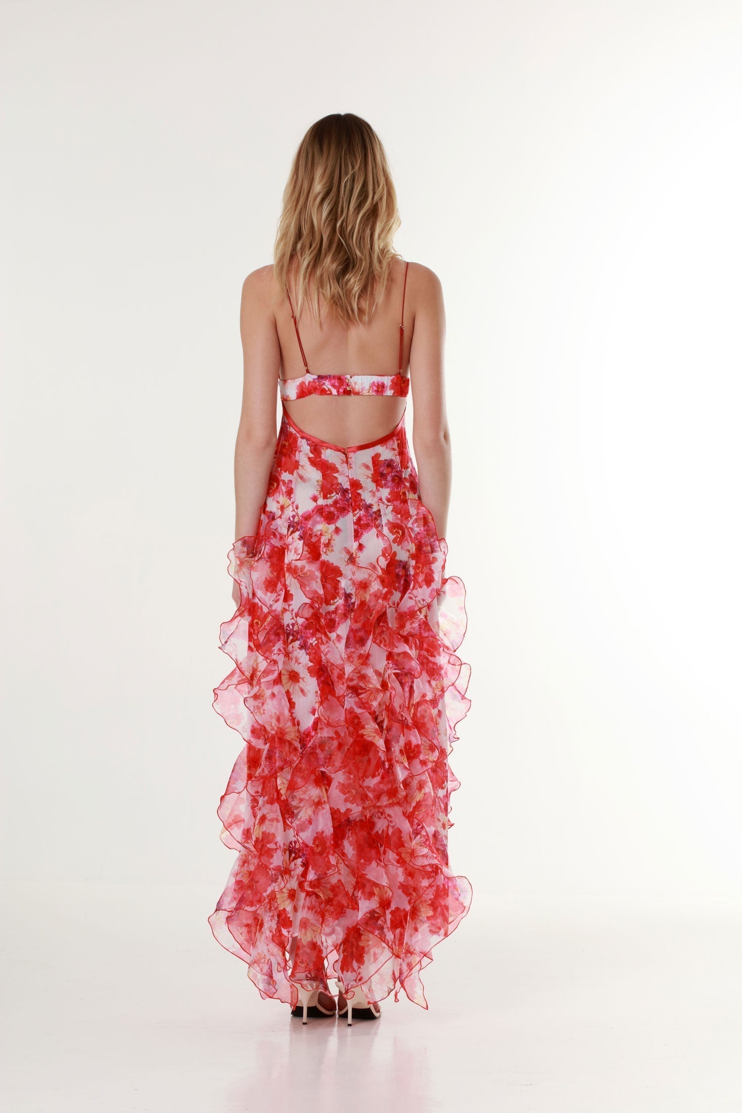 Averra™ | Margot Floral Ruffle Maxi Dress