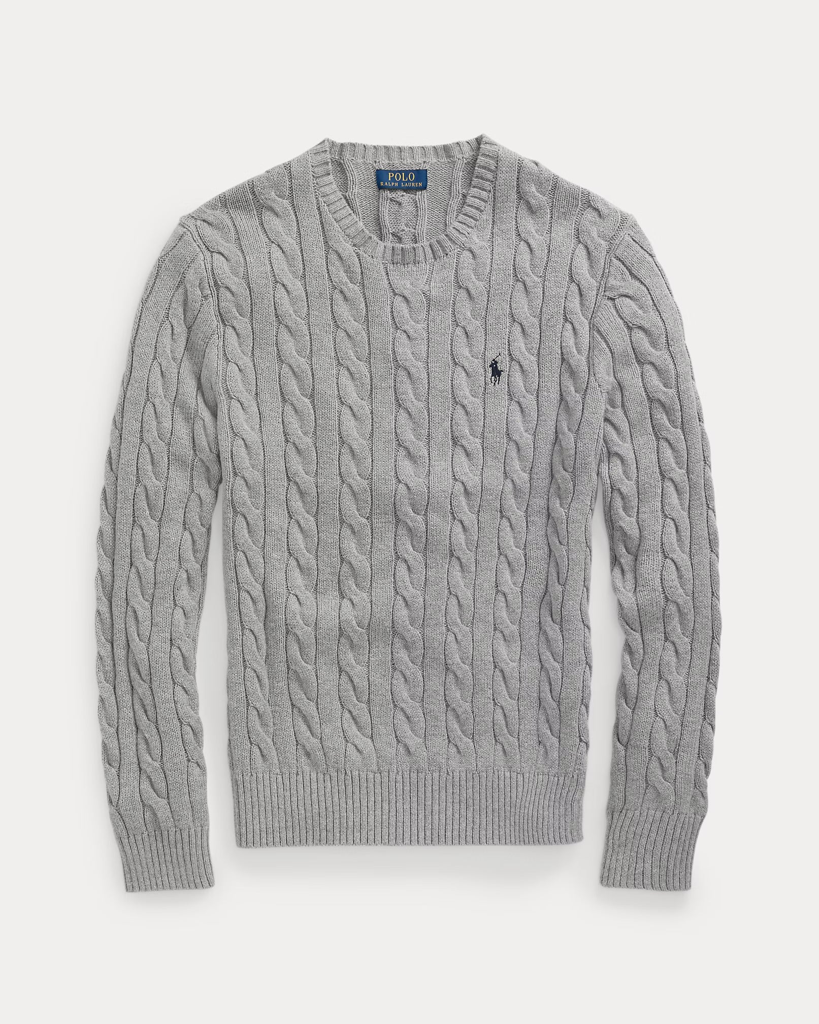RL - Cable-Knit Cotton Jumper