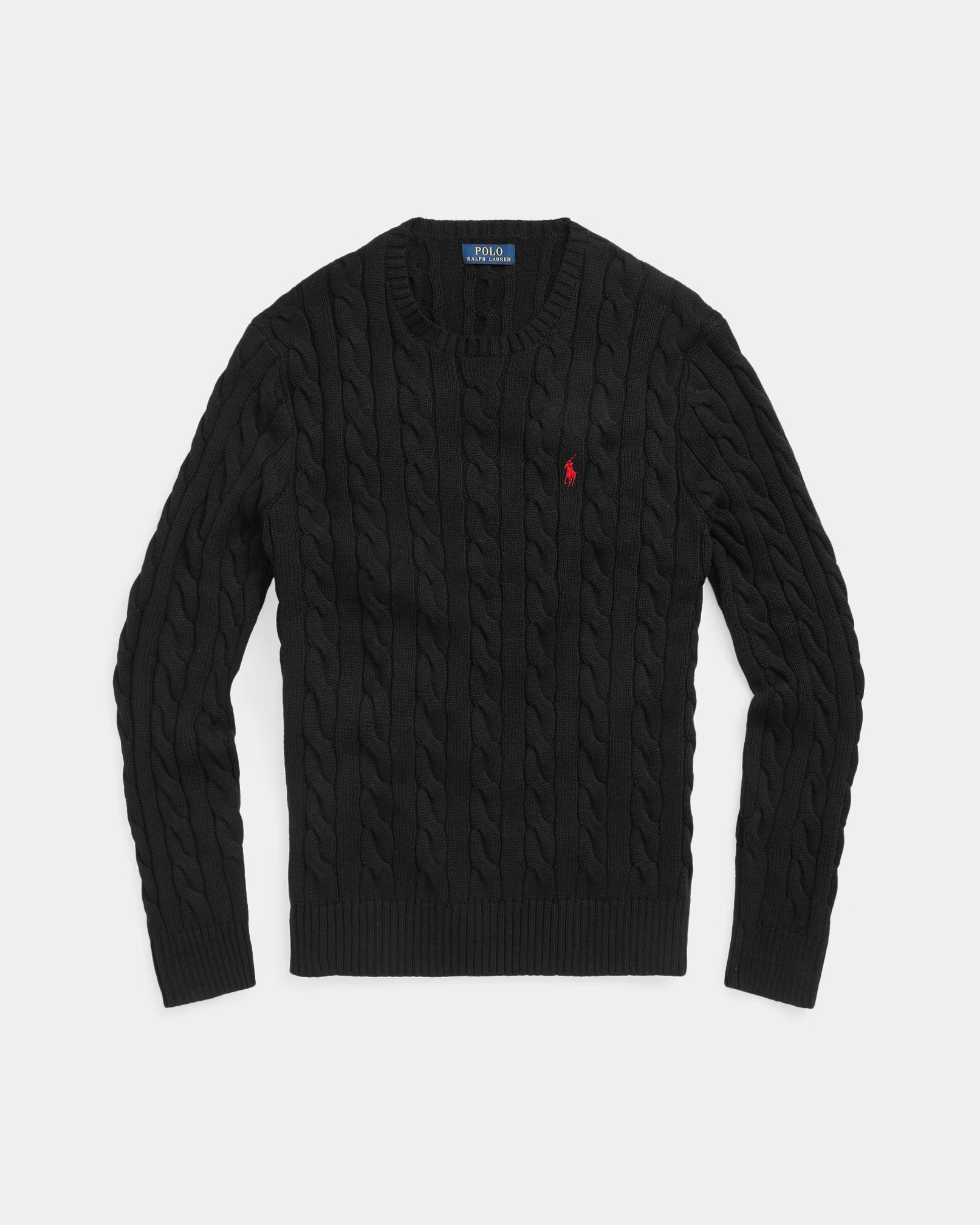 RL - Cable-Knit Cotton Jumper
