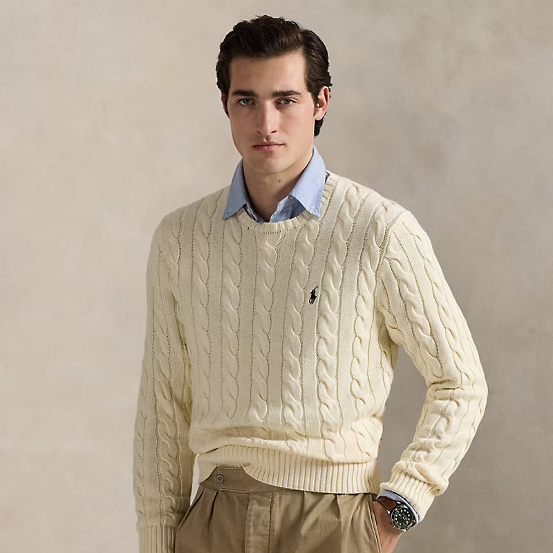 Cable-Knit Cotton Jumper