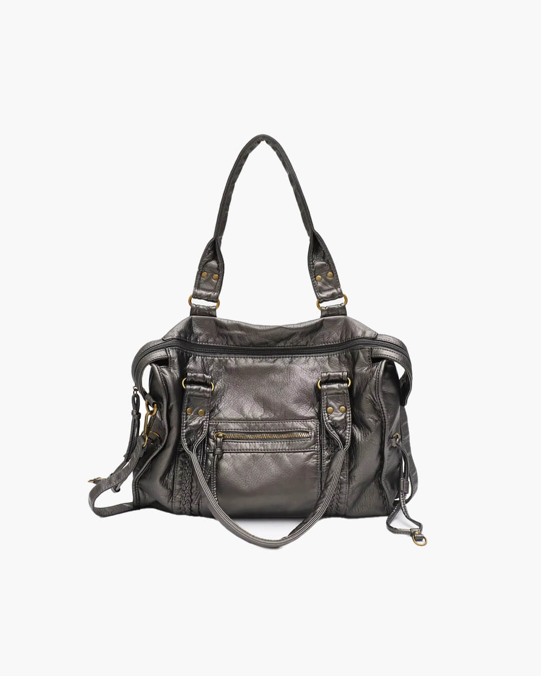 Arabell™ | Schwarze Damen Schultertasche
