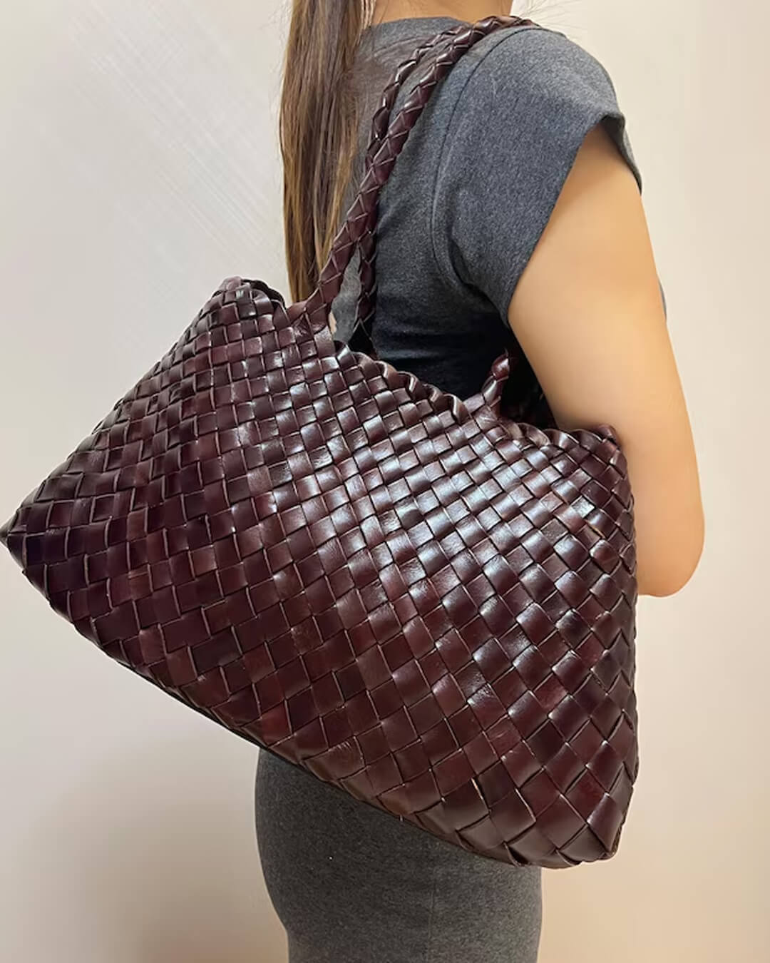 Madeleine™ | Geflochtene Tasche Mittel