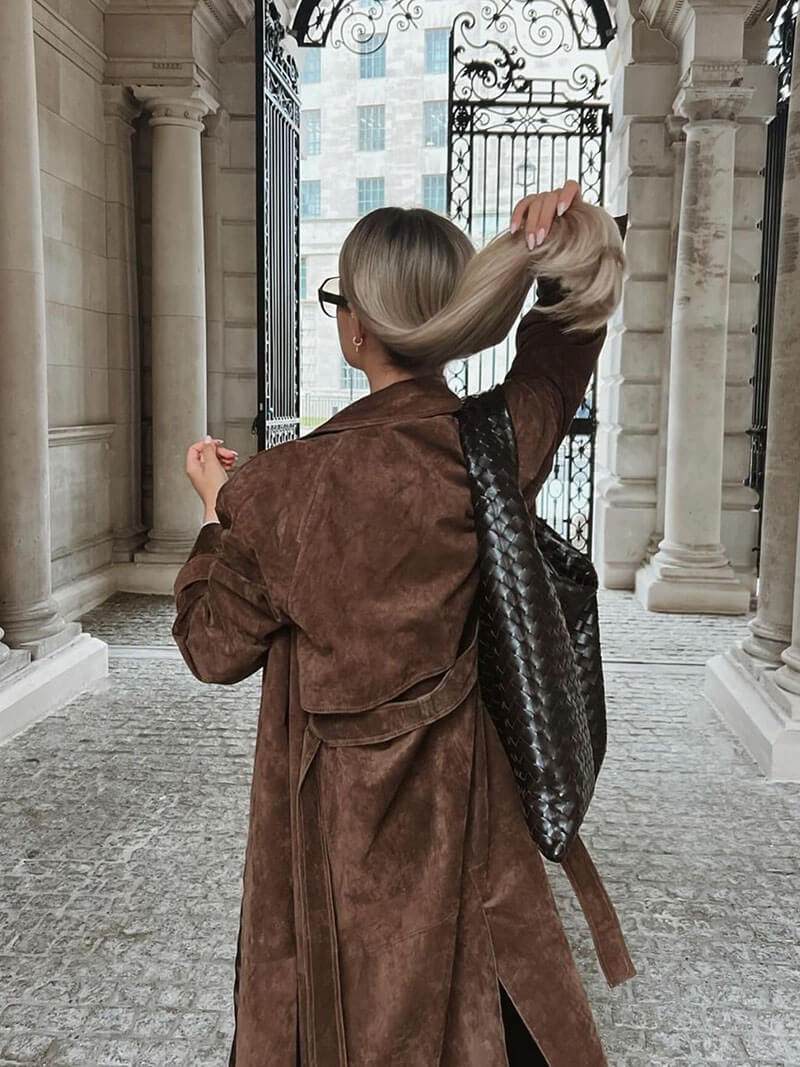 Molly™ | Kunstwildleder Trenchcoat