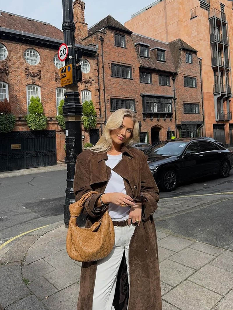 Molly™ | Kunstwildleder Trenchcoat