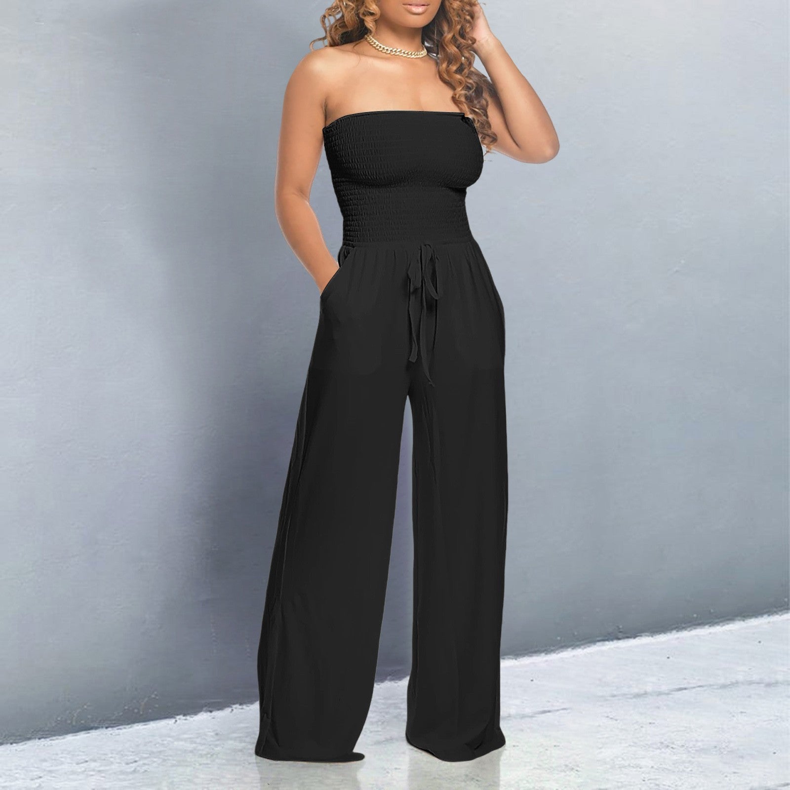 Averra™ | Trendy Off-Shoulder Jumpsuit