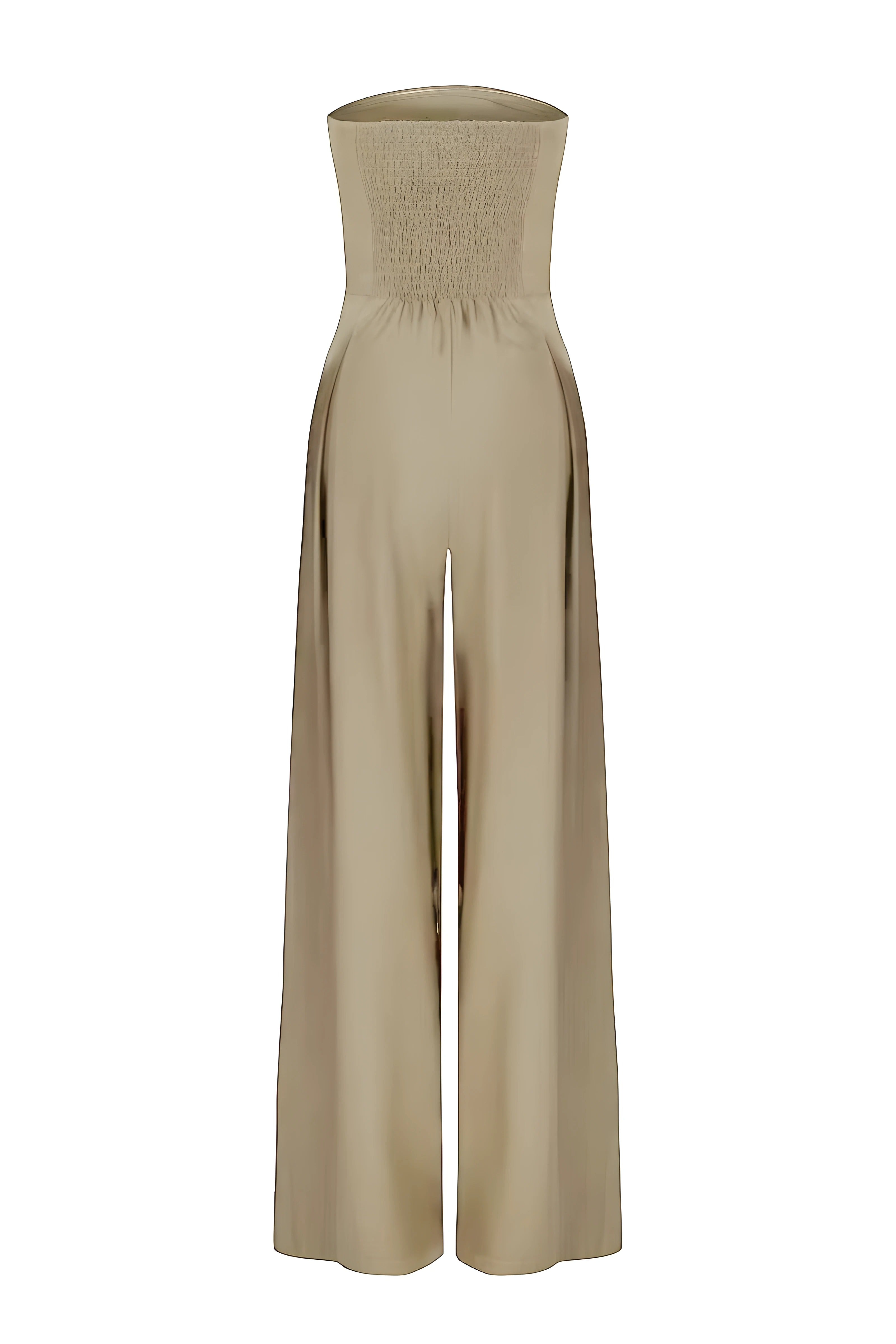 Veronika™ | Schulterfreier Jumpsuit mit weitem Bein
