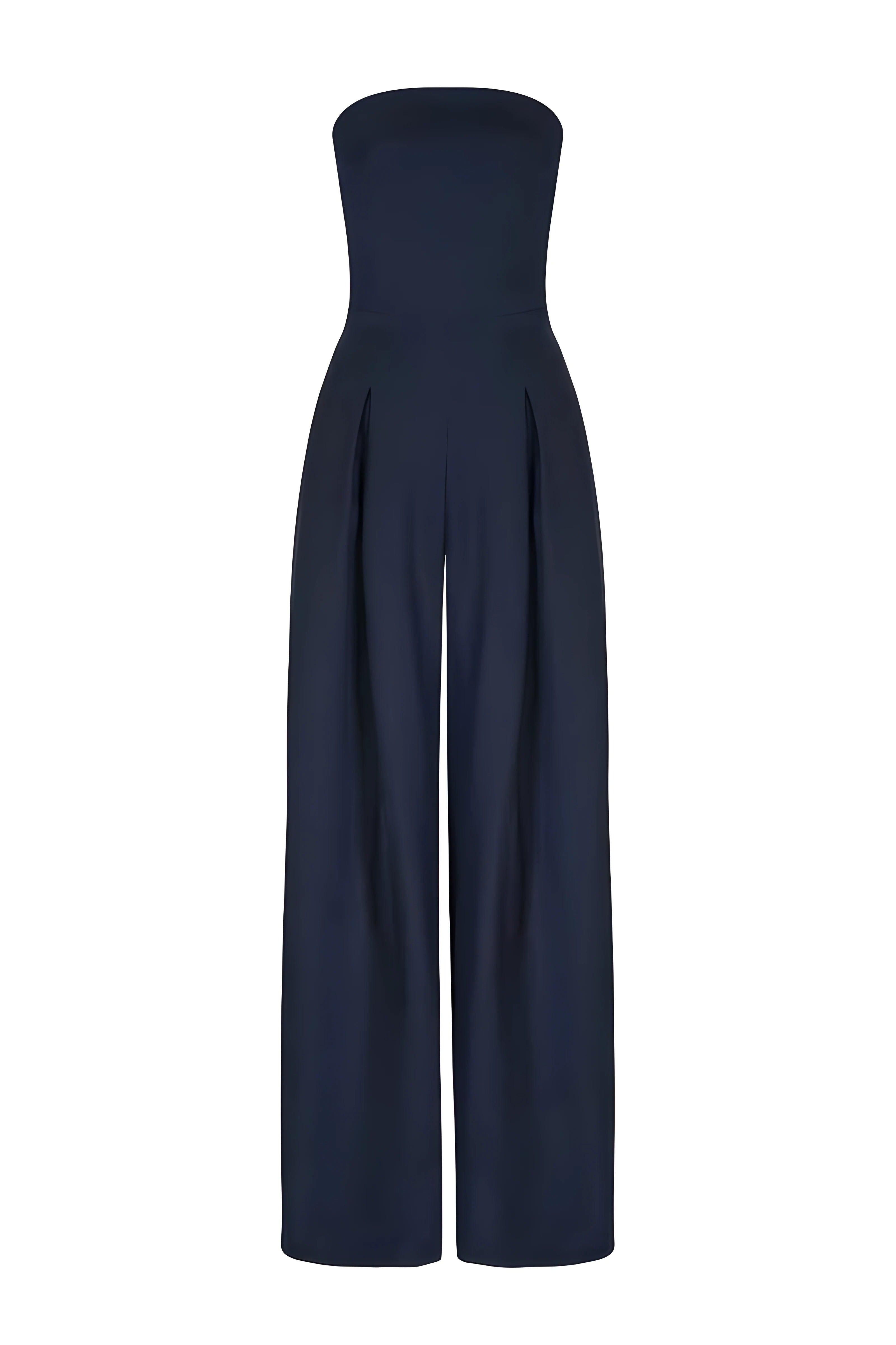 Veronika™ | Schulterfreier Jumpsuit mit weitem Bein