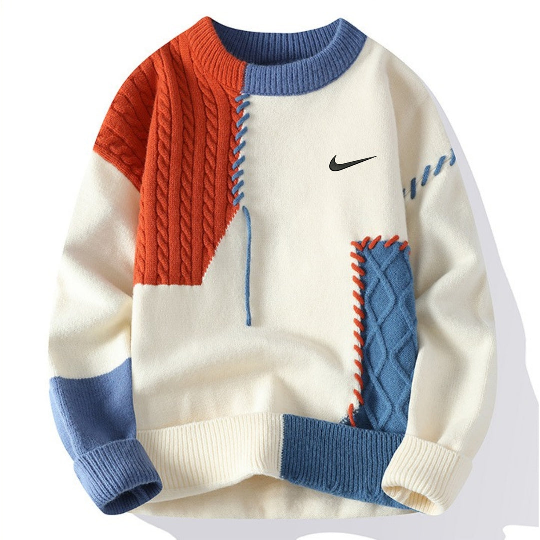 Pull Patchwork Décontracté – SOLDES DÉSTOCKAGE