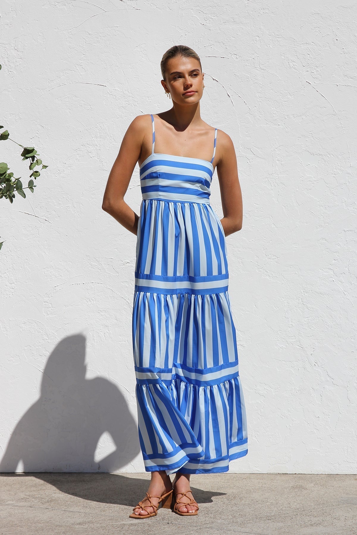 Averra™ | Striped Candy Flow Maxi Dress