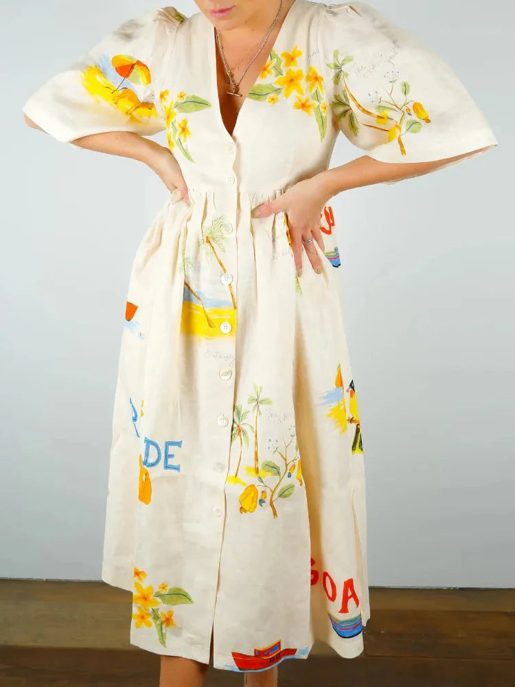 Averra™ | Summer Midi Dress