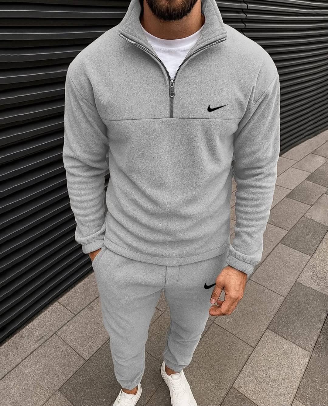 Men’s Signature Fleece Quarter-Zip and Joggers Set