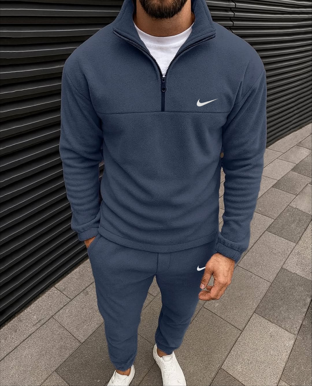 Men’s Signature Fleece Quarter-Zip and Joggers Set