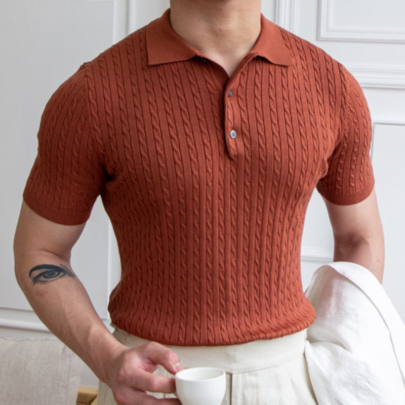 Legend Style Slim Lapel Polo Shirt