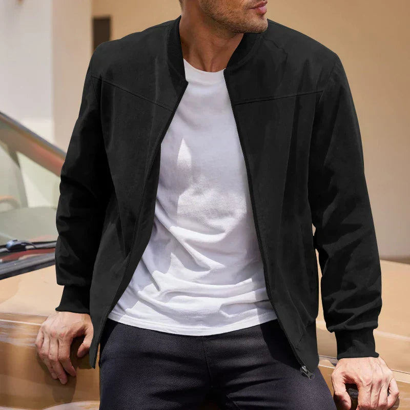 Alex Suede Bomber Jacket