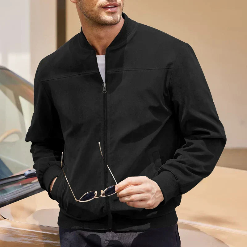 Alex Suede Bomber Jacket