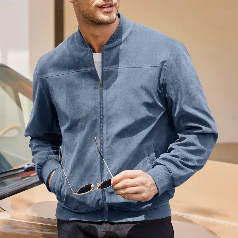 Alex Suede Bomber Jacket