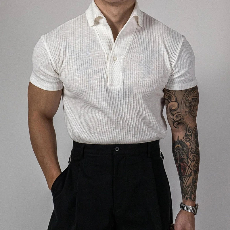 LMS Ribbed Polo Shirts