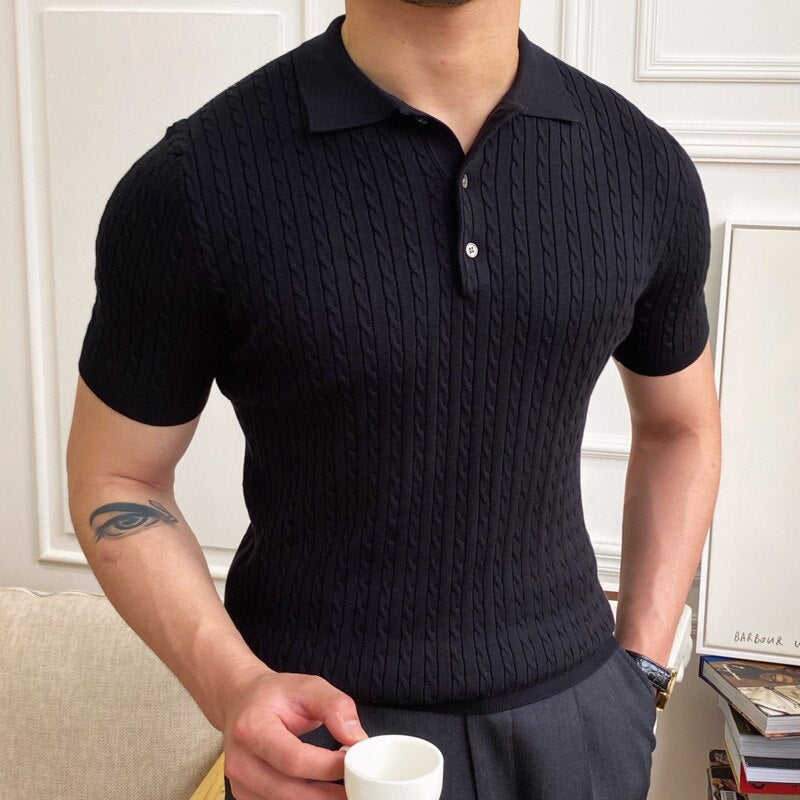 Legend Style Slim Lapel Polo Shirt