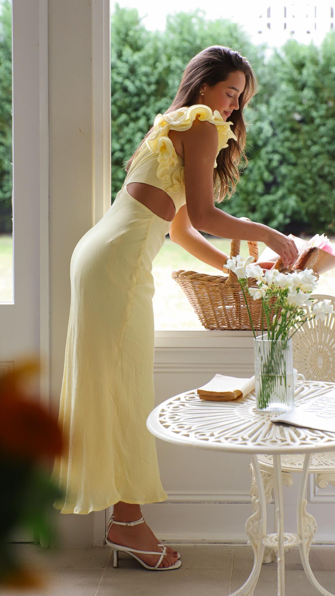 Averra™ | One-Shoulder Cutout Maxi Dress