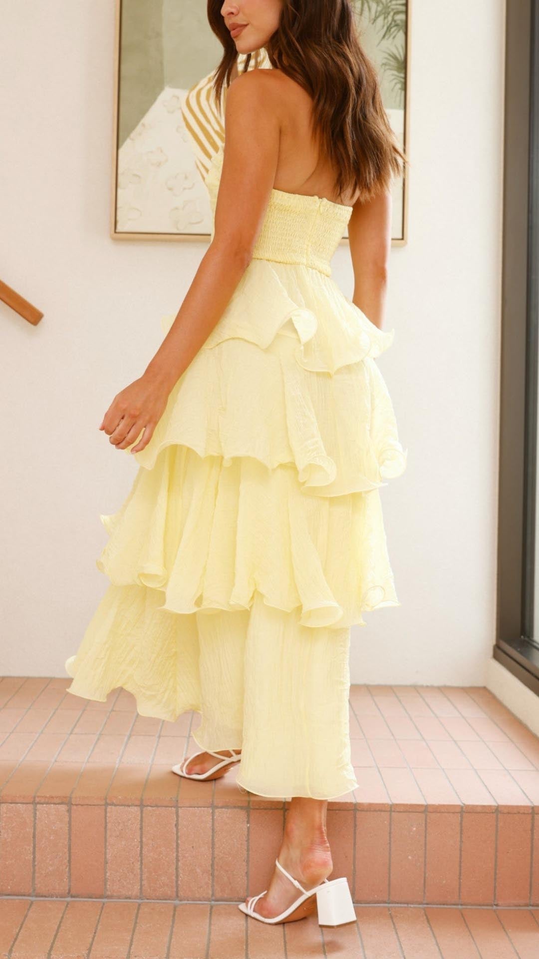 Averra™ | Tiered Ruffle Maxi Dress