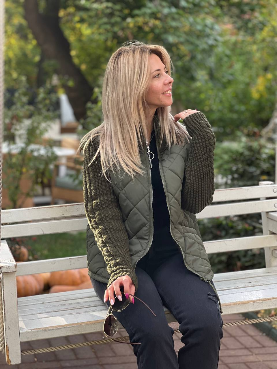 Morfa™ | Patchwork Strickjacke für Damen