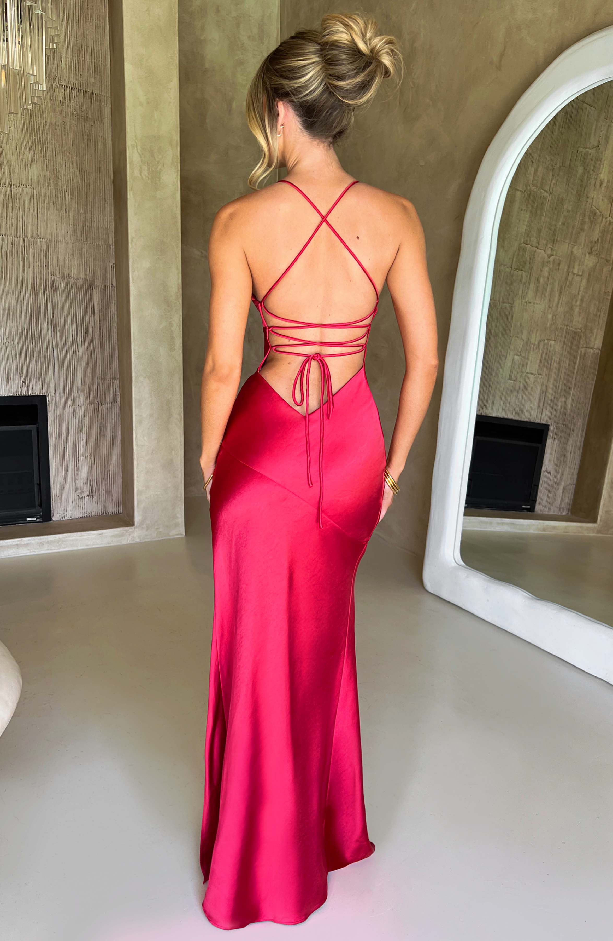 Averra™ | Satin Maxi Dress